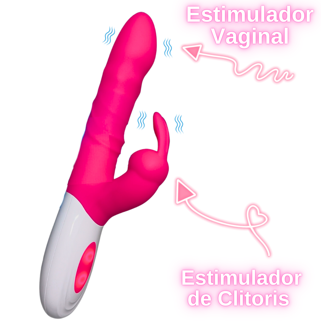 Vibrador de conejo, estimulador de clítoris y vagina 🌸💦